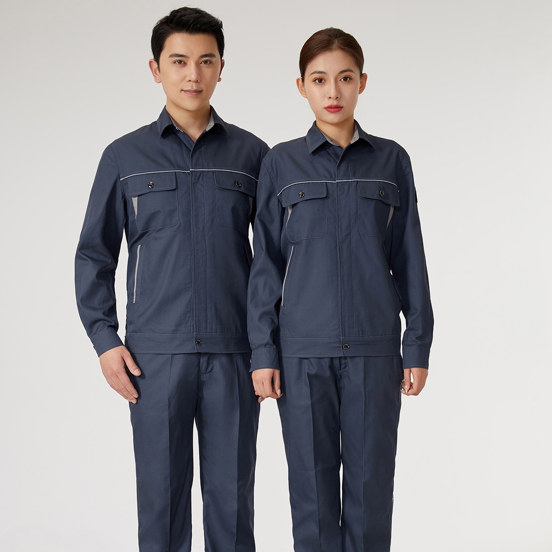 车间夏季半袖工作服，透气防暑更安全
